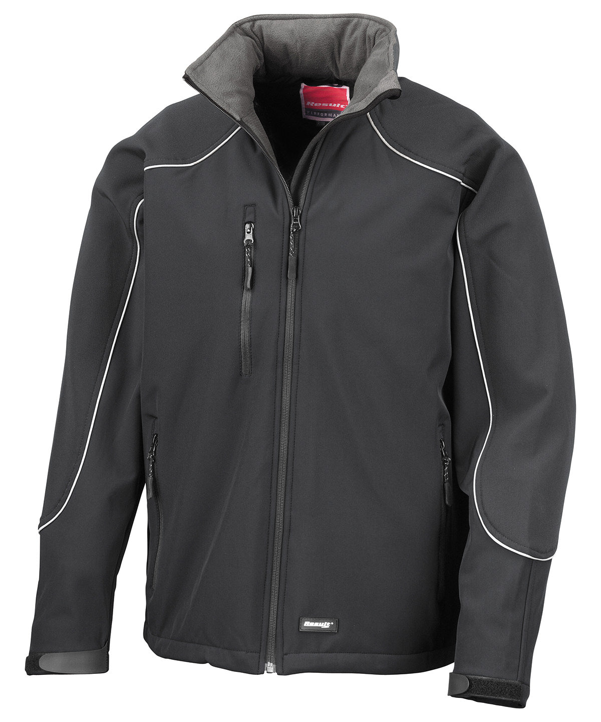 Result Workguard R118A Hooded softshell jacket in Black