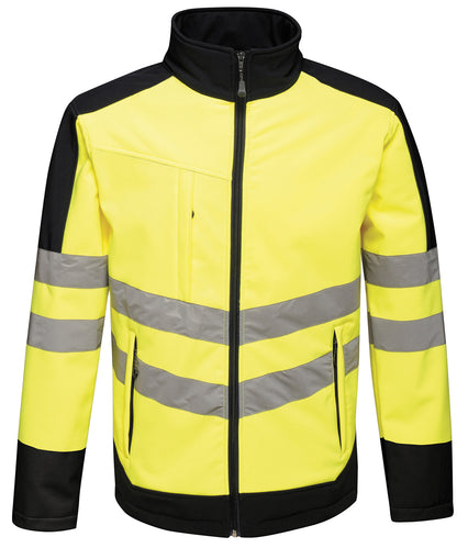 Regatta High Visibility RG382 High-vis pro softshell in Yellow/Navy