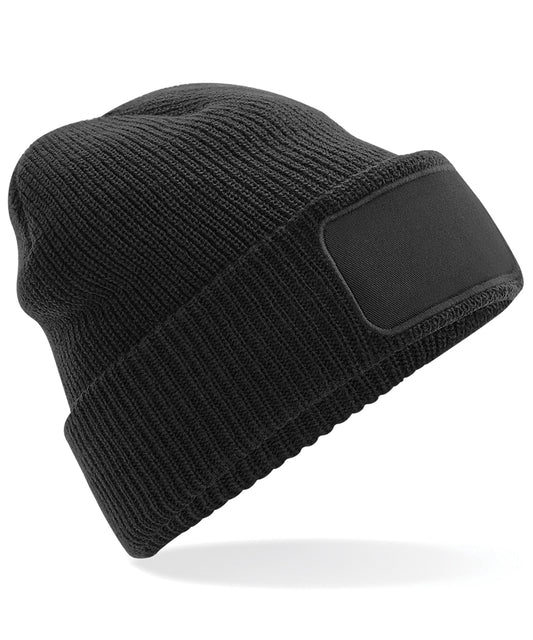 Beechfield BC440 Thinsulate™ patch beanie in Black