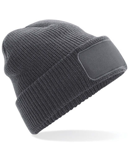 Beechfield BC440 Thinsulate™ patch beanie in Graphite Grey