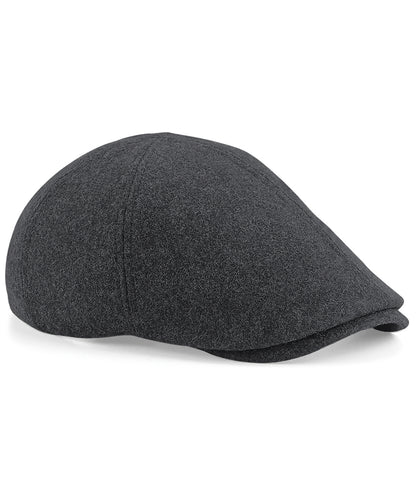 Beechfield BC623 Melton wool ivy cap in Charcoal Marl