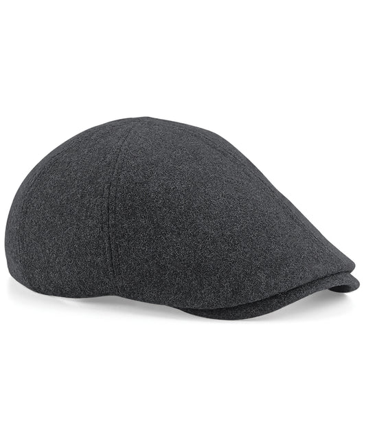 Beechfield BC623 Melton wool ivy cap in Charcoal Marl