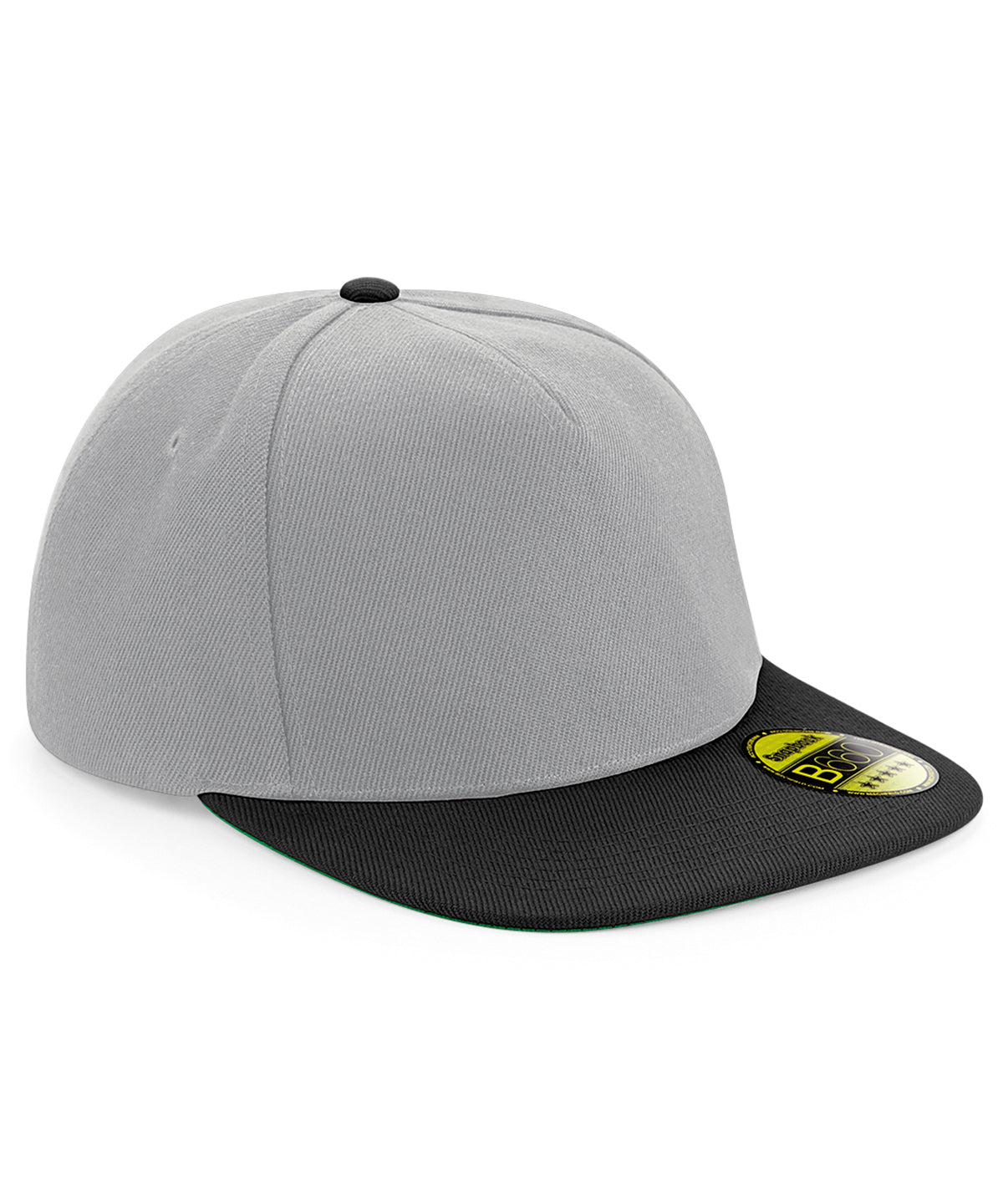 Beechfield BC660 Original flat peak snapback in Grey/Black