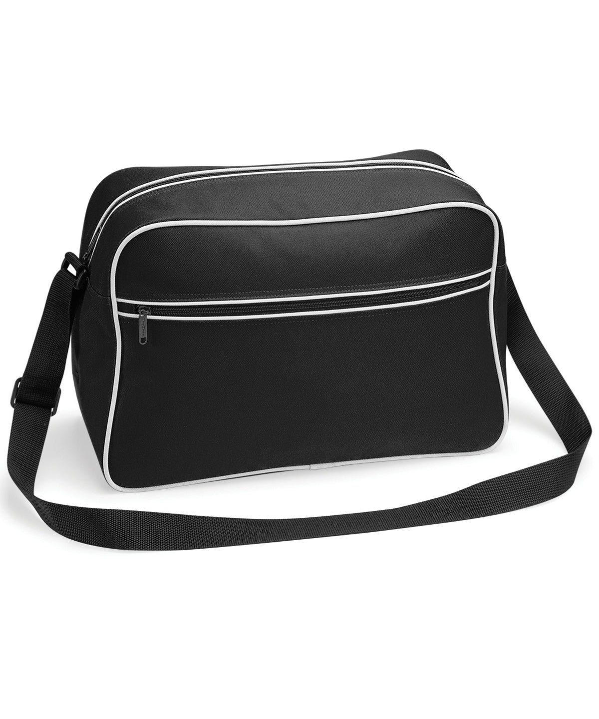 Bagbase BG014 Retro shoulder bag in Black/White