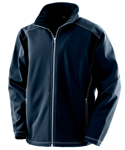 Result Workguard R455M Treble stitch softshell in Navy