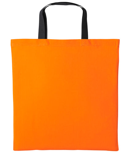 Nutshell® RL130 Varsity cotton shopper short handle in Orange/Black