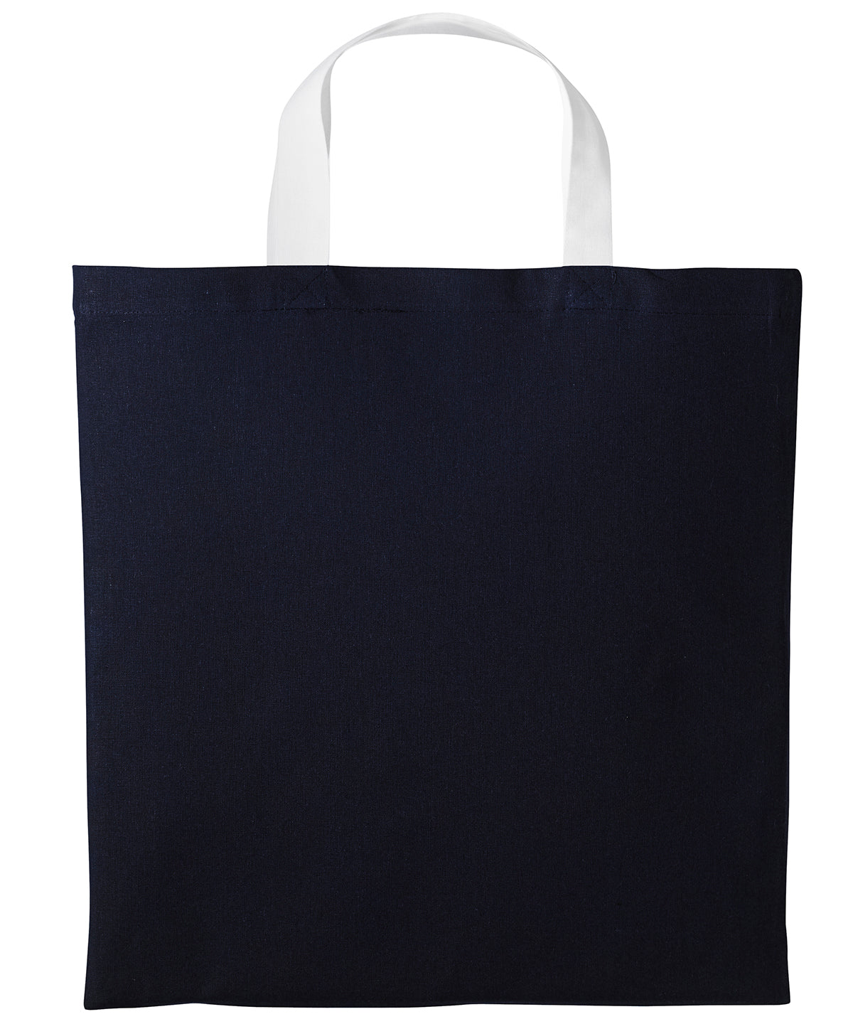 Nutshell® RL130 Varsity cotton shopper short handle in Oxford Navy/White