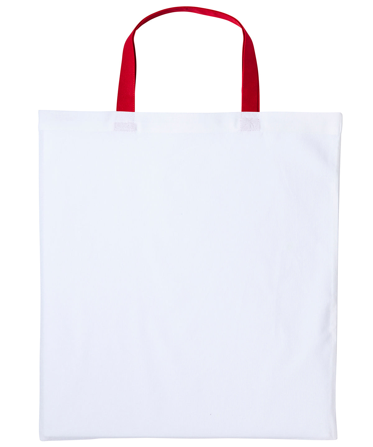 Nutshell® RL130 Varsity cotton shopper short handle in White/Red