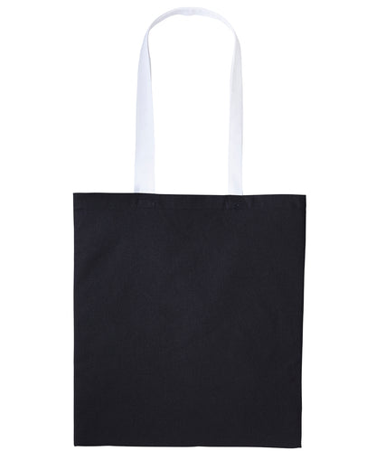 Nutshell® RL150 Varsity cotton shopper long handle in Black/White