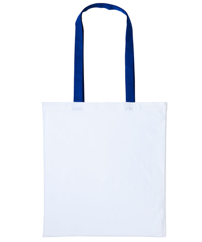 Nutshell® RL150 Varsity cotton shopper long handle in White/Royal