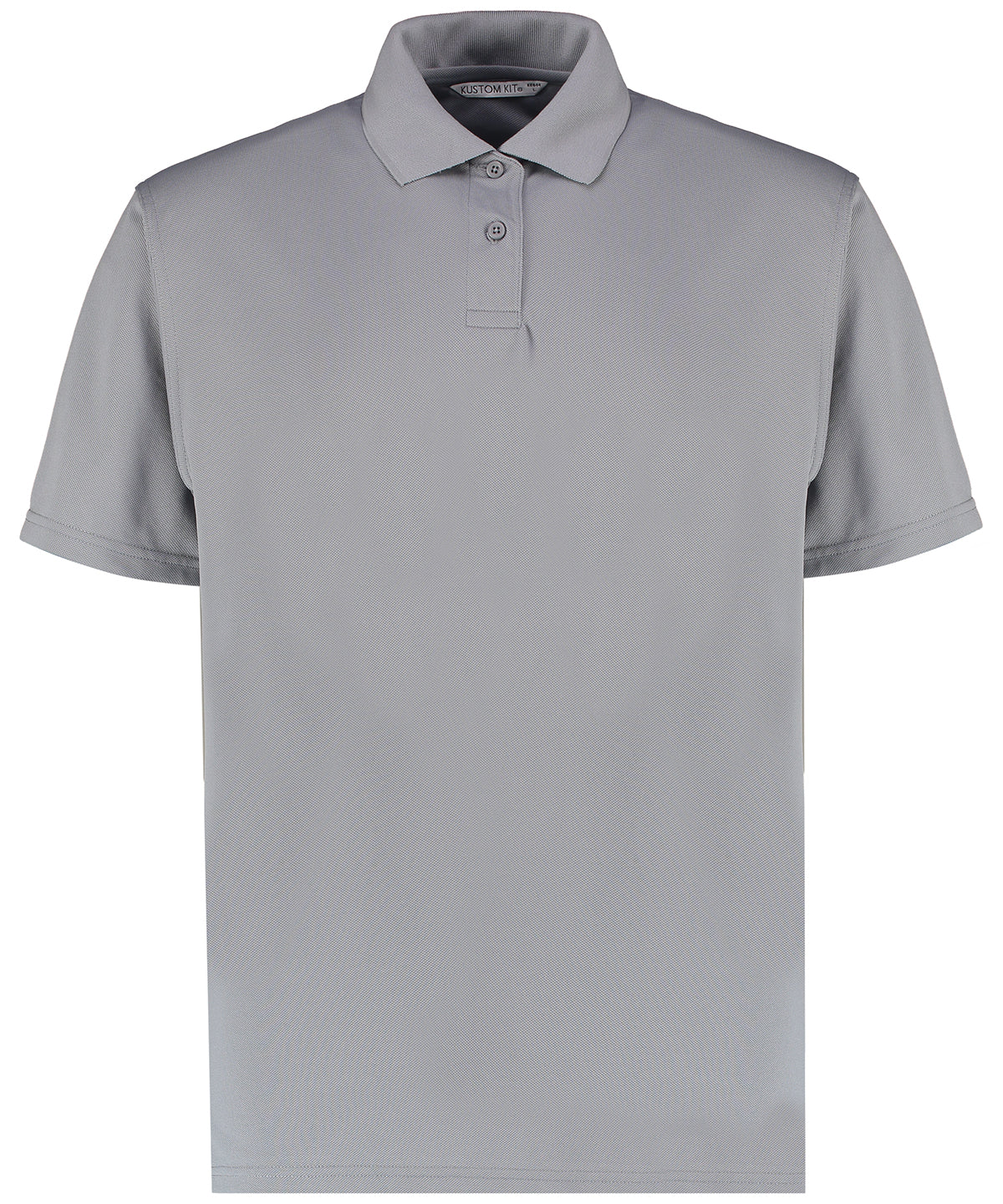 Kustom Kit KK444 Regular fit Superwash® 60° piqué polo with Cooltex® plus in Heather Grey Solid