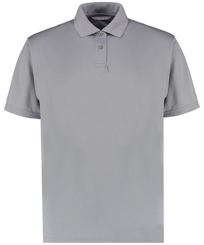 Kustom Kit KK444 Regular fit Superwash® 60° piqué polo with Cooltex® plus in Heather Grey Solid