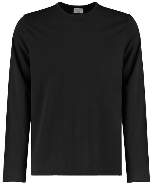 Kustom Kit KK510 Long sleeve Superwash® 60°C tee (fashion fit) in Black
