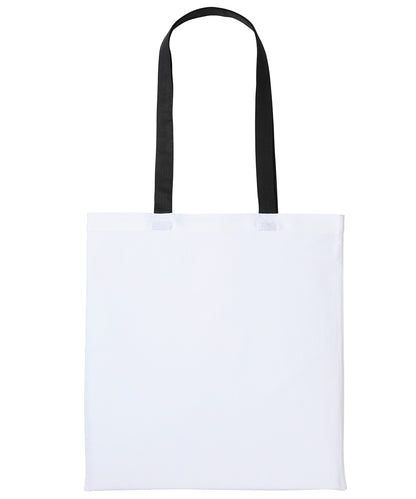 Nutshell® RL150 Varsity cotton shopper long handle in White/Black