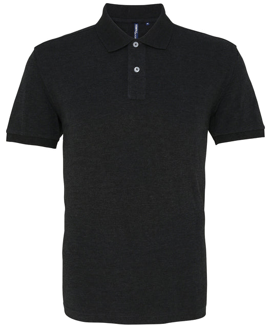 Asquith & Fox AQ010 The Asquith & Fox polo in Heather Black