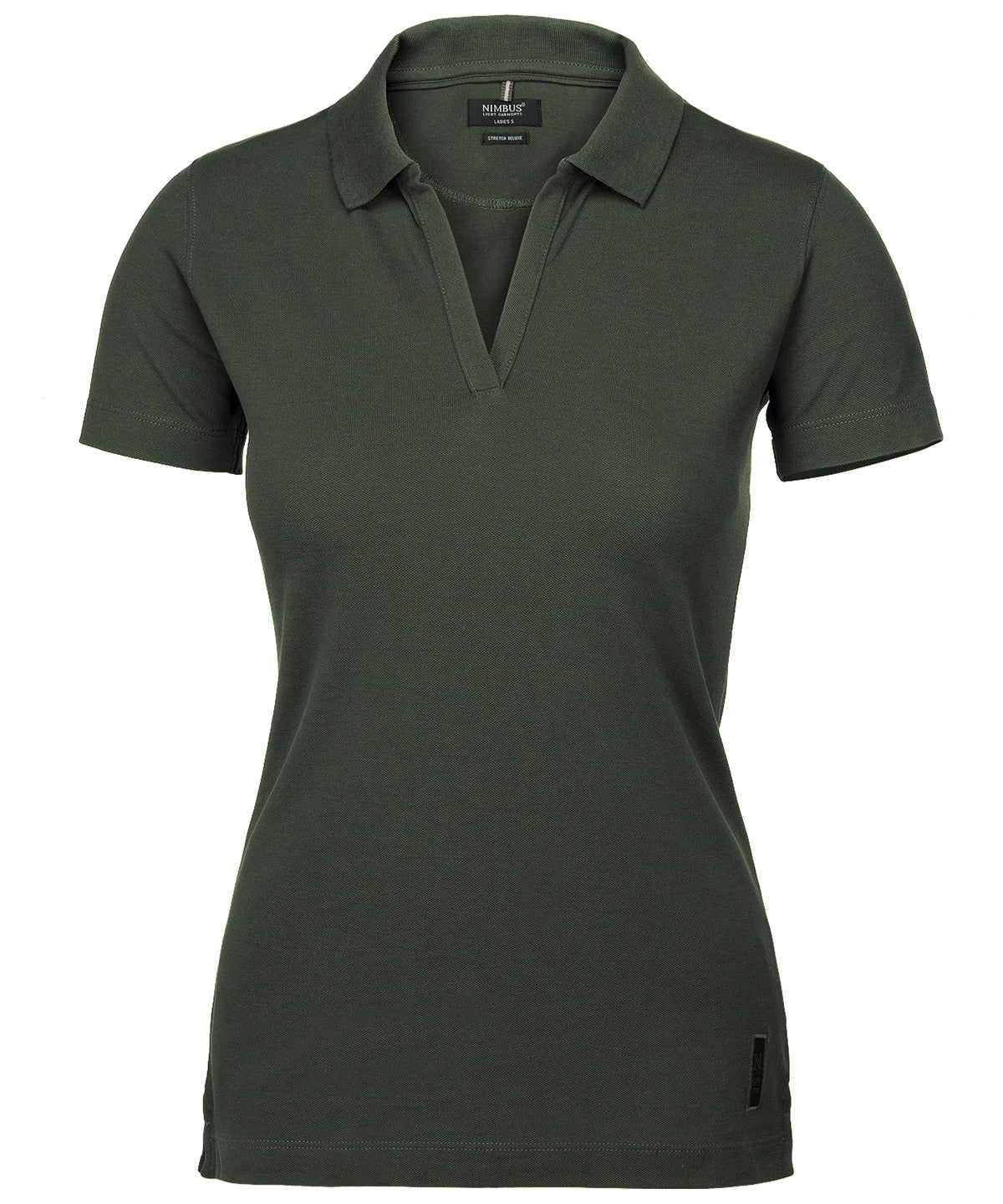 Nimbus NB52F Women’s Harvard v-neck – stretch deluxe polo in Olive