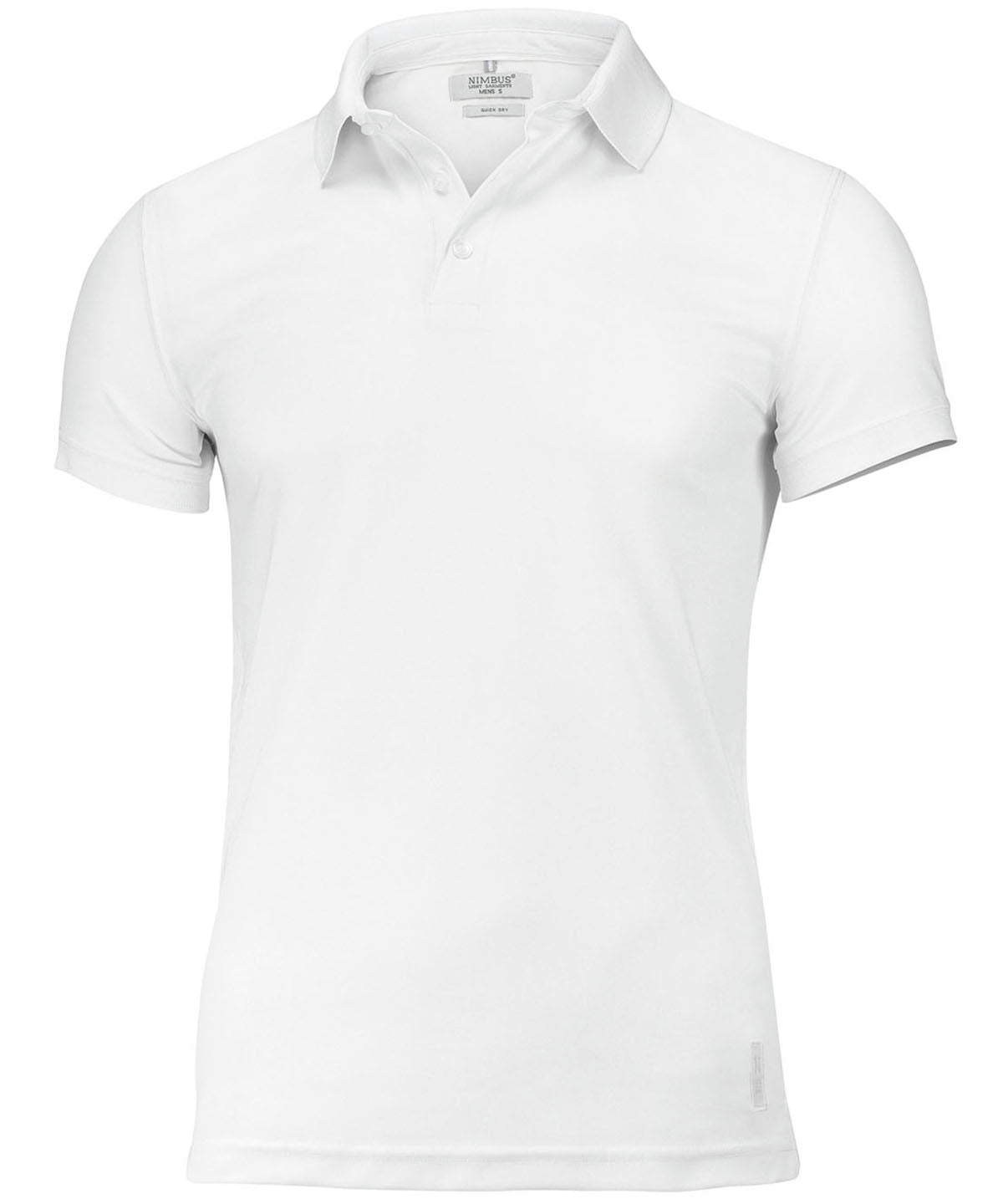 Nimbus NB86M Clearwater – quick-dry performance polo in White