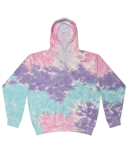 Colortone TD31M Rainbow tie-dye hoodie in Cotton Candy