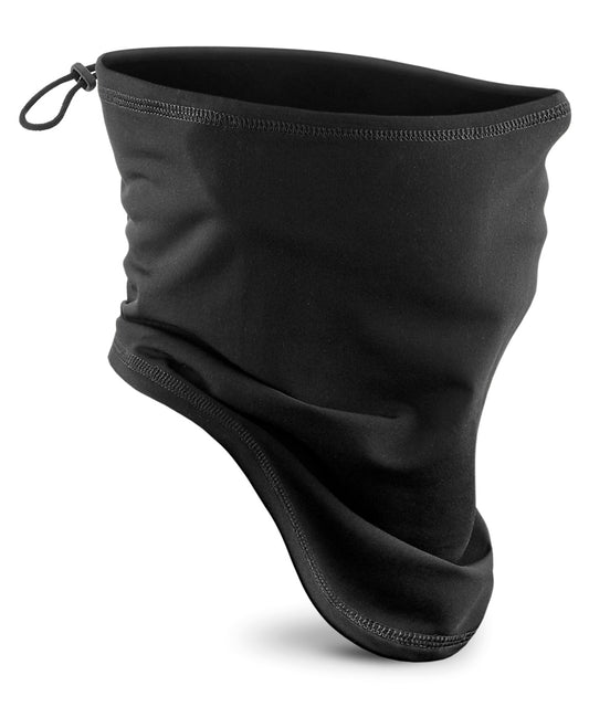 Beechfield BC320 Softshell sports tech neck warmer in Black