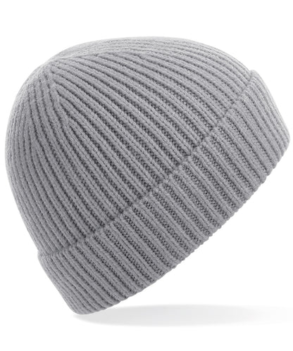 Beechfield BC380 Engineered knit ribbed beanie in Light Grey