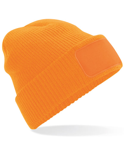 Beechfield BC440 Thinsulate™ patch beanie in Fluorescent Orange