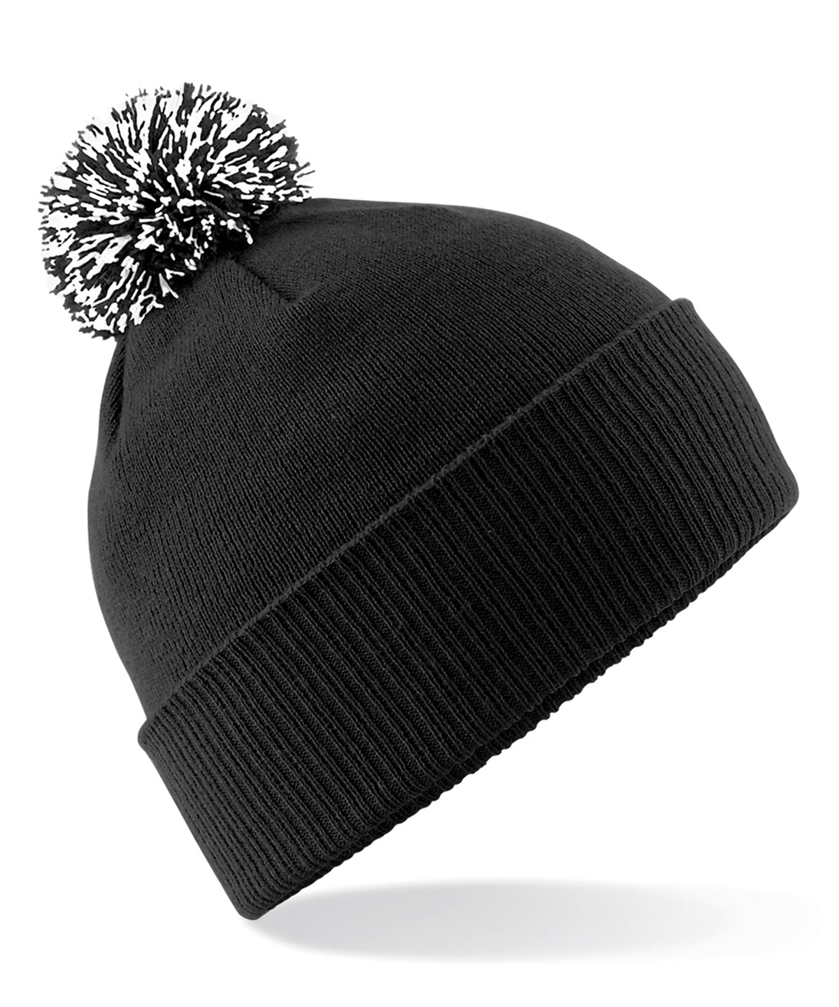 Beechfield BC450 Snowstar® beanie in Black/White