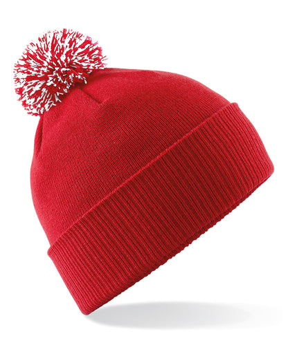 Beechfield BC450 Snowstar® beanie in Classic Red/White