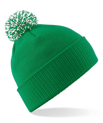 Beechfield BC450 Snowstar® beanie in Kelly Green/White