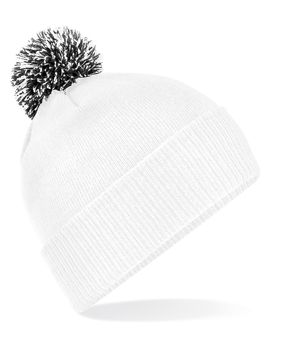 Beechfield BC450 Snowstar® beanie in White/Black