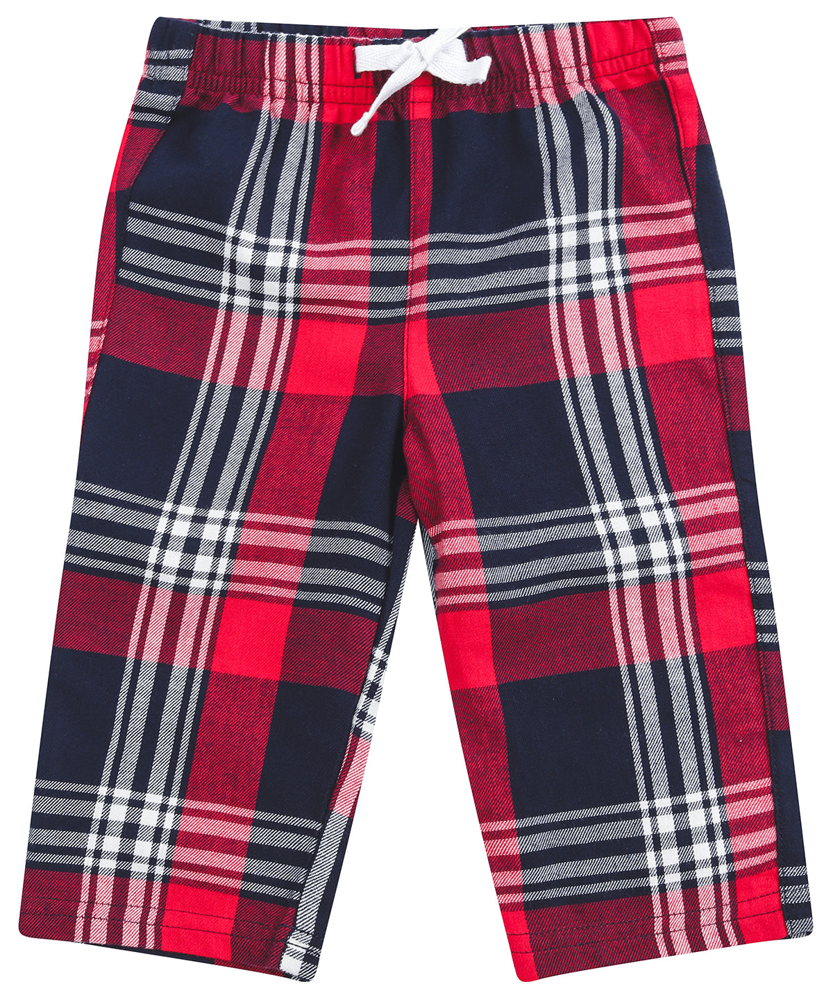 Larkwood LW83T Tartan lounge trousers in Red/Navy Check