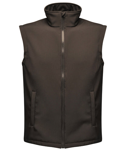 Regatta Professional RG148 Ablaze printable softshell bodywarmer in Black/Black
