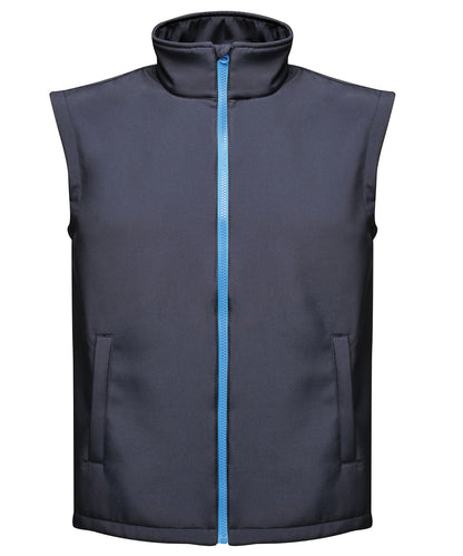 Regatta Professional RG148 Ablaze printable softshell bodywarmer in Navy/French Blue