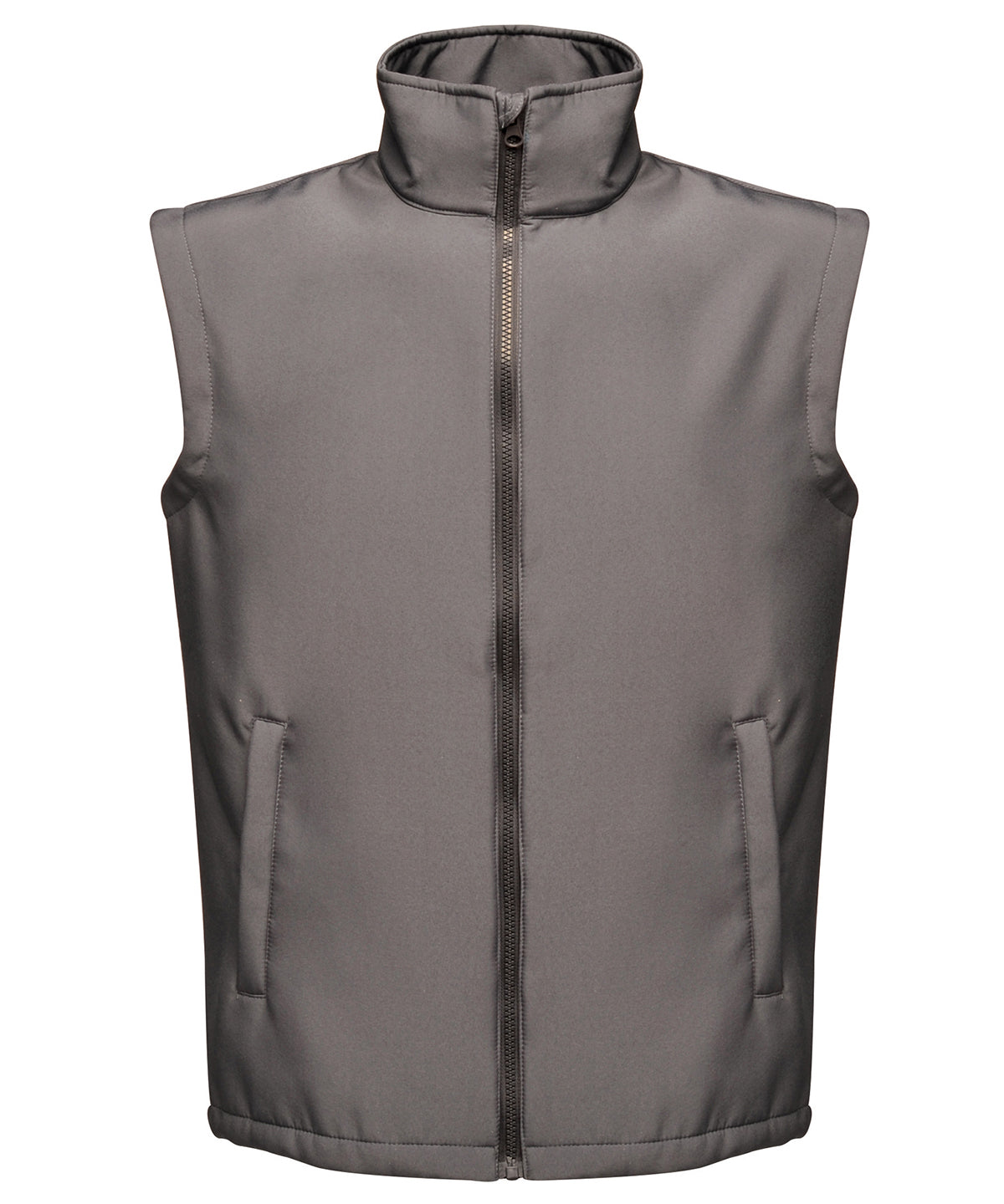 Regatta Professional RG148 Ablaze printable softshell bodywarmer in Seal Grey/Black