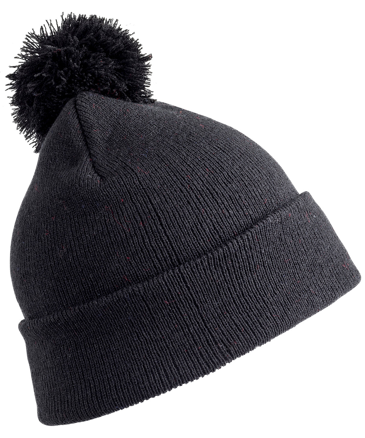 Result Winter Essentials RC28X Pom pom beanie in Black