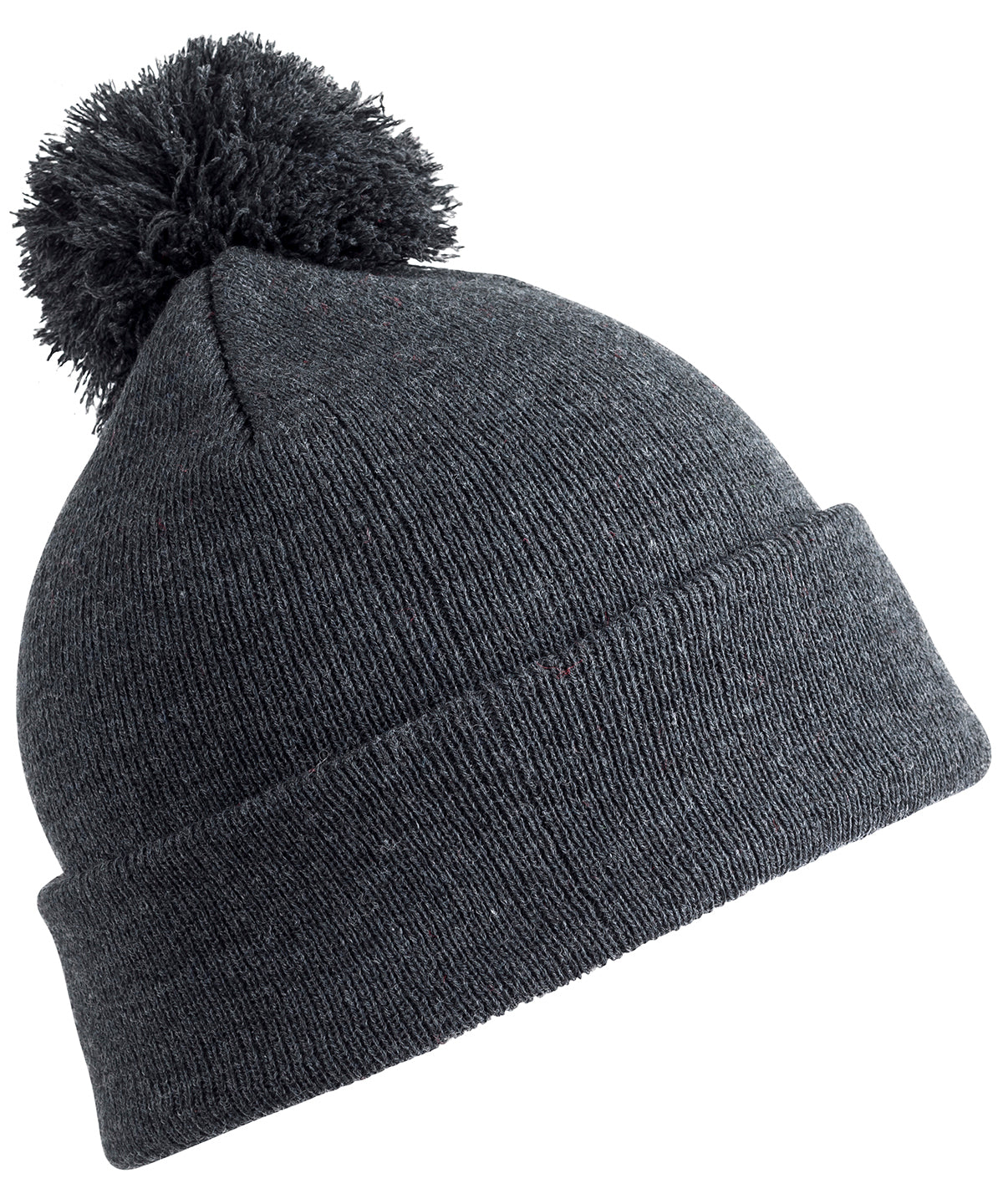 Result Winter Essentials RC28X Pom pom beanie in Grey