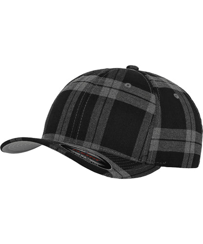 Flexfit by Yupoong YP042 Flexfit tartan plaid (6197) in Black/Grey