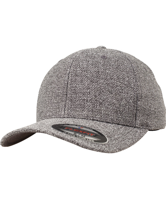 Flexfit by Yupoong YP044 Flexfit melange cap (6355) in Dark Heather Grey