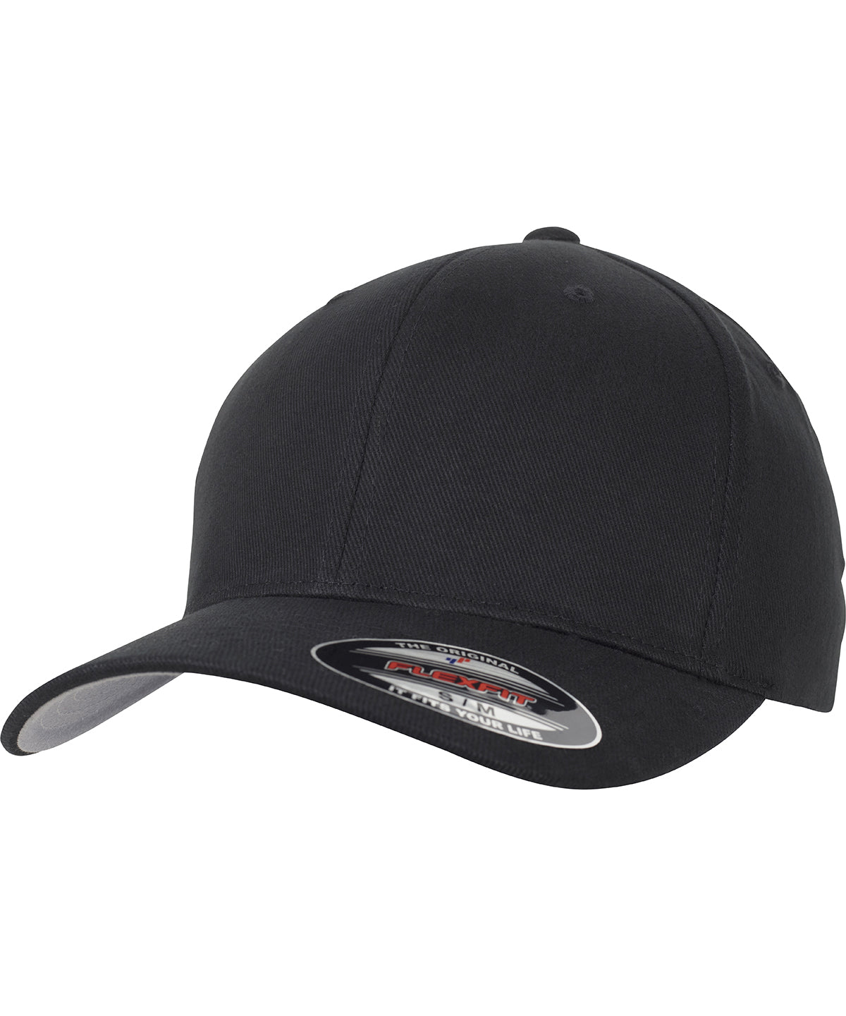 Flexfit by Yupoong YP045 Flexfit brushed twill (6377) in Black