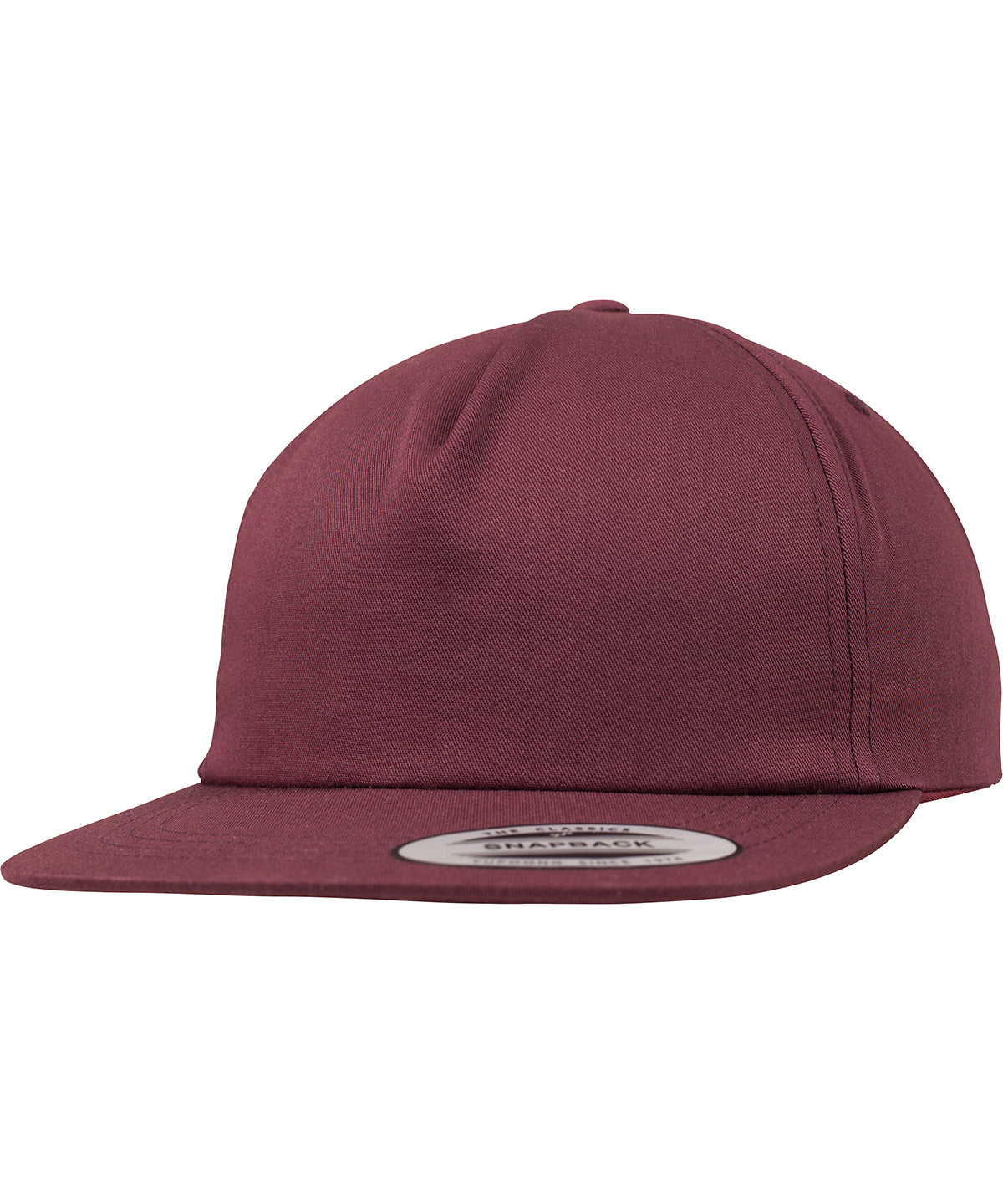 Flexfit by Yupoong YP047 Unstructured 5-panel snapback (6502) in Maroon
