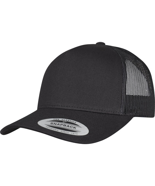 Flexfit by Yupoong YP049 5-Panel retro trucker cap (6506) in Black