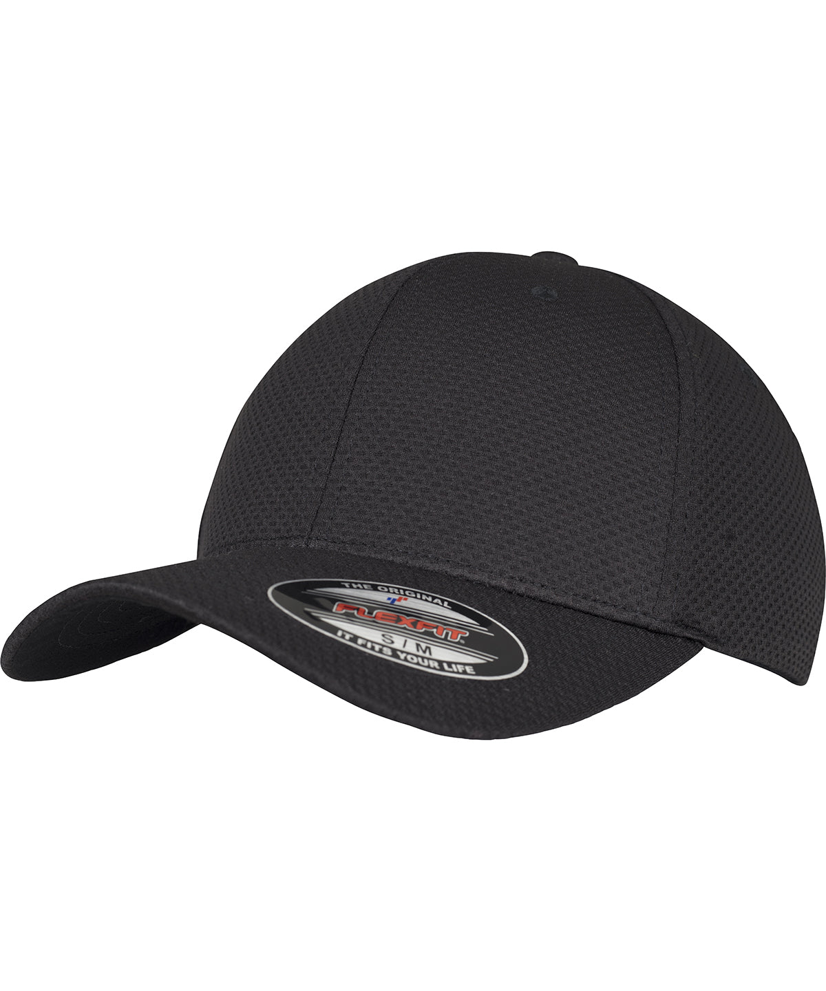Flexfit by Yupoong YP052 Flexfit 3D hexagon Jersey cap (6584) in Black