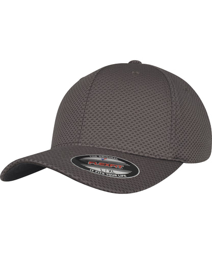 Flexfit by Yupoong YP052 Flexfit 3D hexagon Jersey cap (6584) in Dark Grey