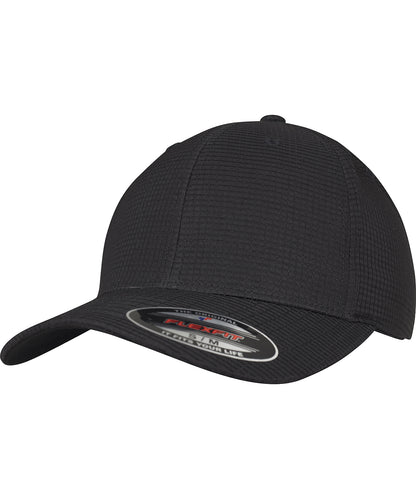 Flexfit by Yupoong YP053 Flexfit hydro-grid stretch cap (6587) in Black