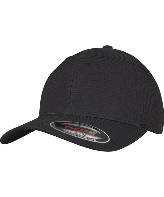 Flexfit by Yupoong YP053 Flexfit hydro-grid stretch cap (6587) in Black