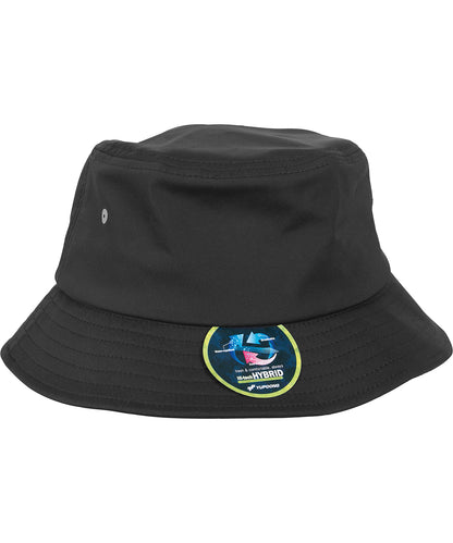 Flexfit by Yupoong YP071 Nylon bucket hat (5003N) in Black