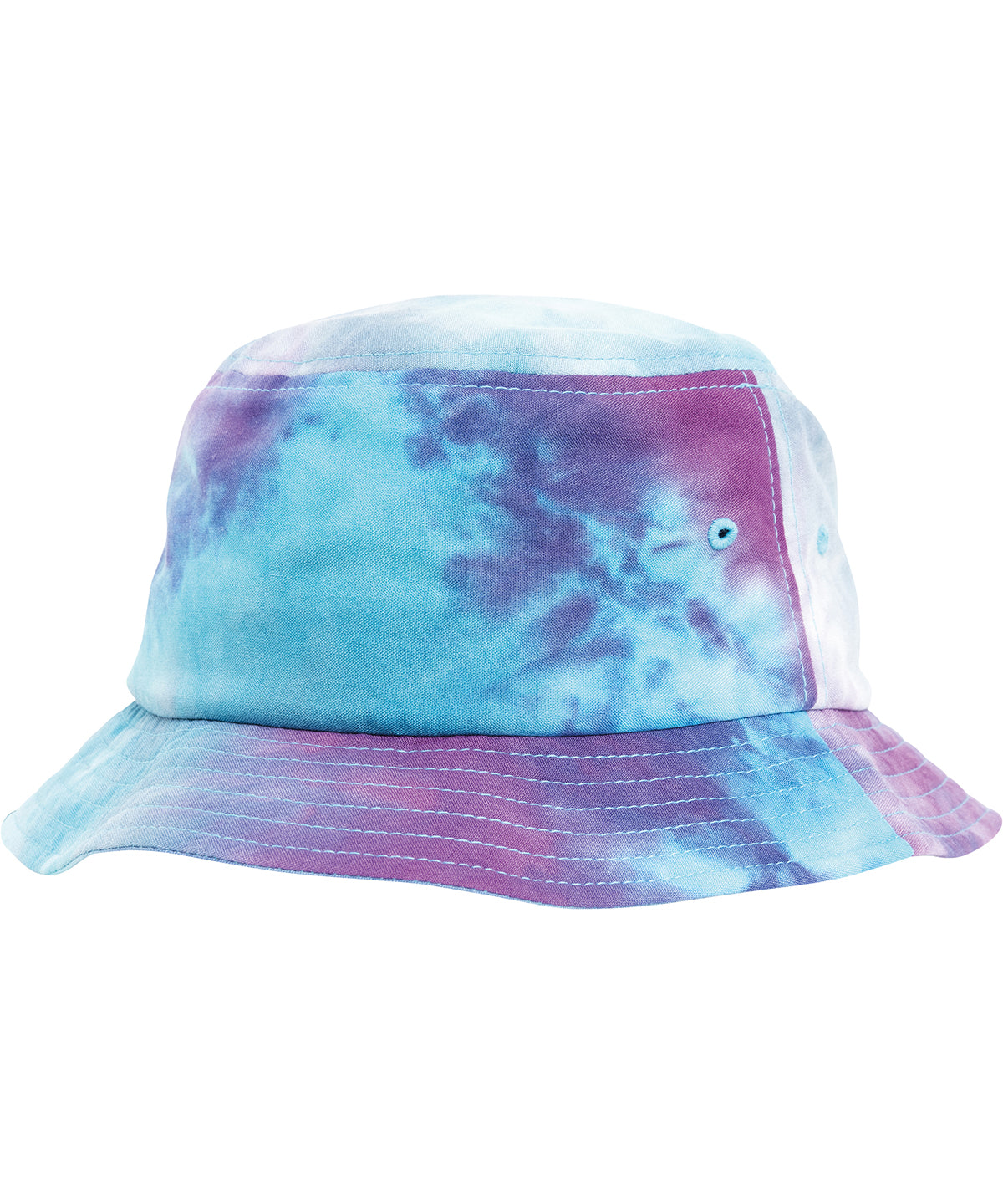 Flexfit by Yupoong YP073 Festival print bucket hat (5003TD) in Purple Turquoise