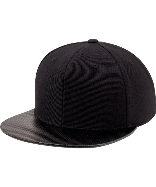 Flexfit by Yupoong YP079 Carbon snapback (6089CA) in Black/Carbon