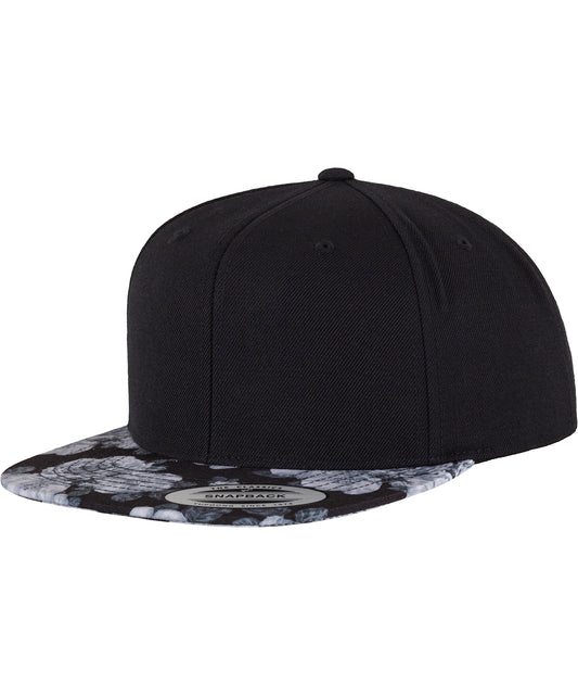 Flexfit by Yupoong YP087 Roses snapback (6089R) in Black/Grey