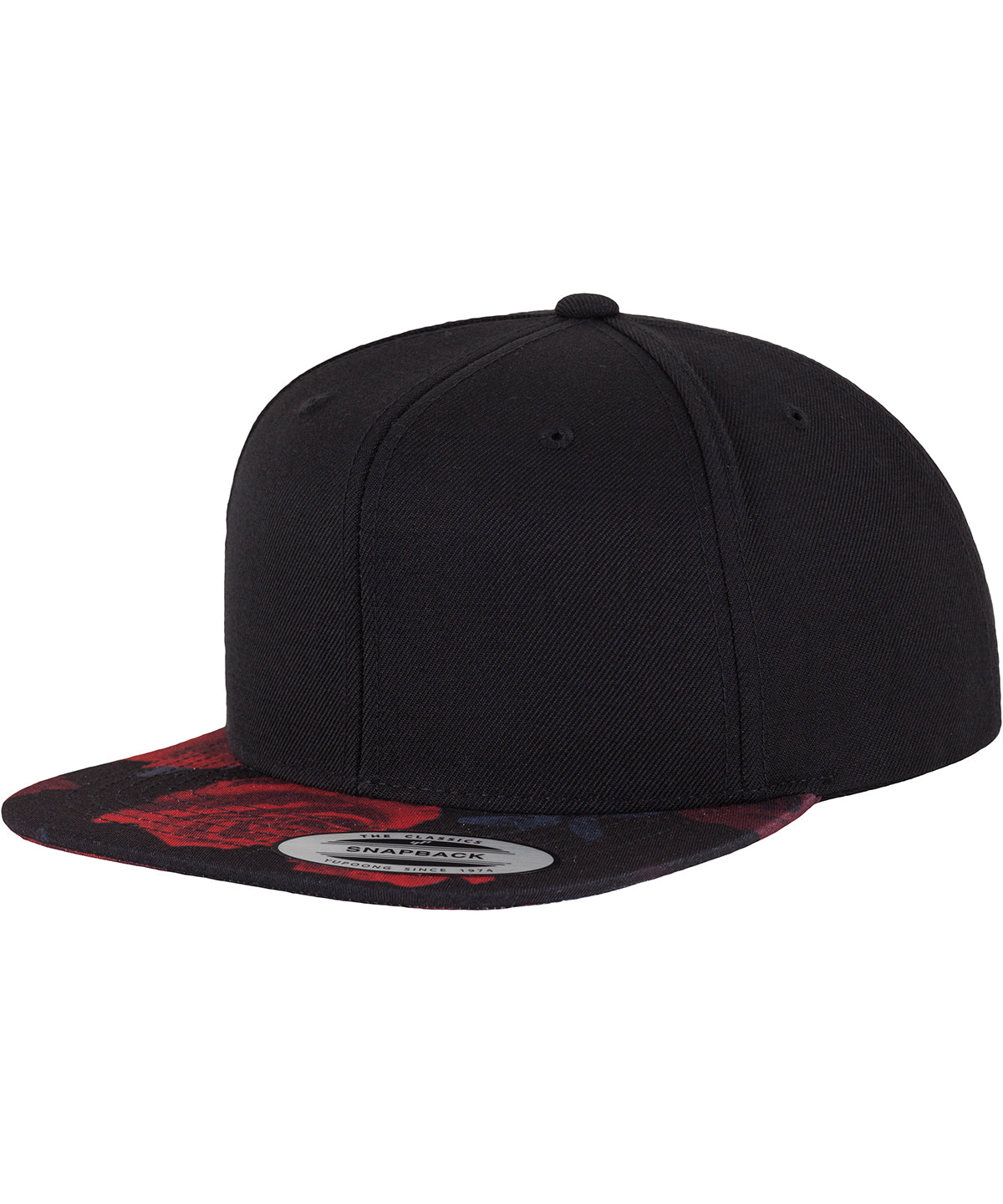 Flexfit by Yupoong YP087 Roses snapback (6089R) in Black/Red