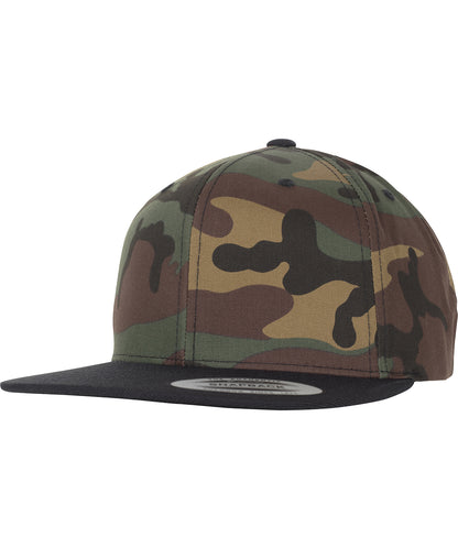 Flexfit by Yupoong YP089 Classic snapback 2-tone camo (6089TC) in Green Camo/Black